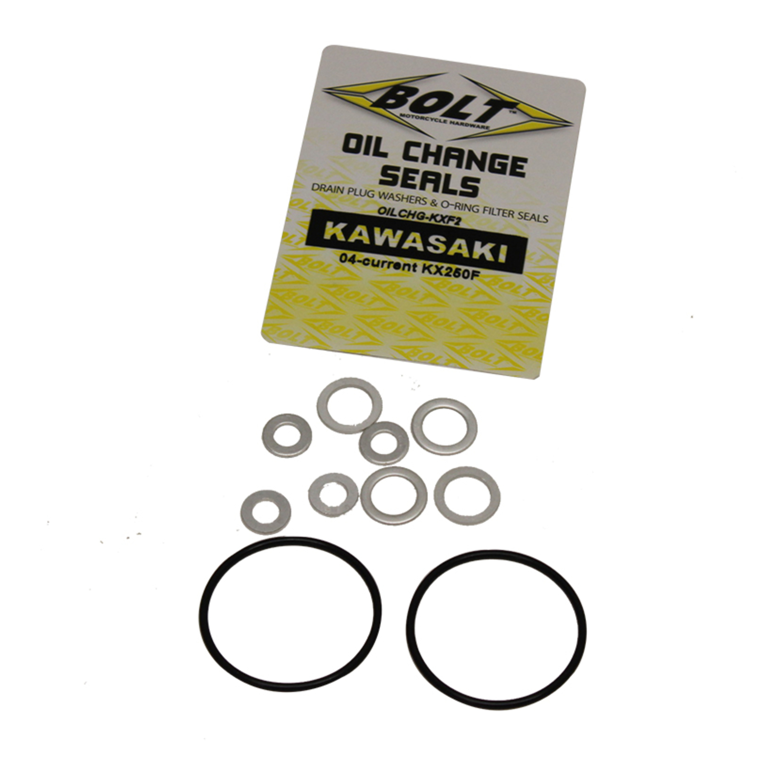 BOLT OIL CHANGE KIT KAW KX250F ORings/Crush washers — Bike Torque