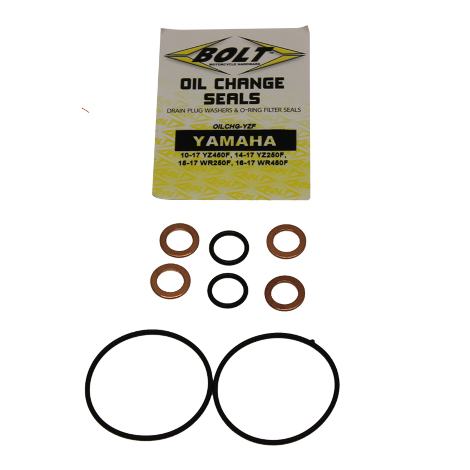 BOLT OIL CHANGE KIT YAM YZF/WRF ORings/Crush washers — Bike Torque