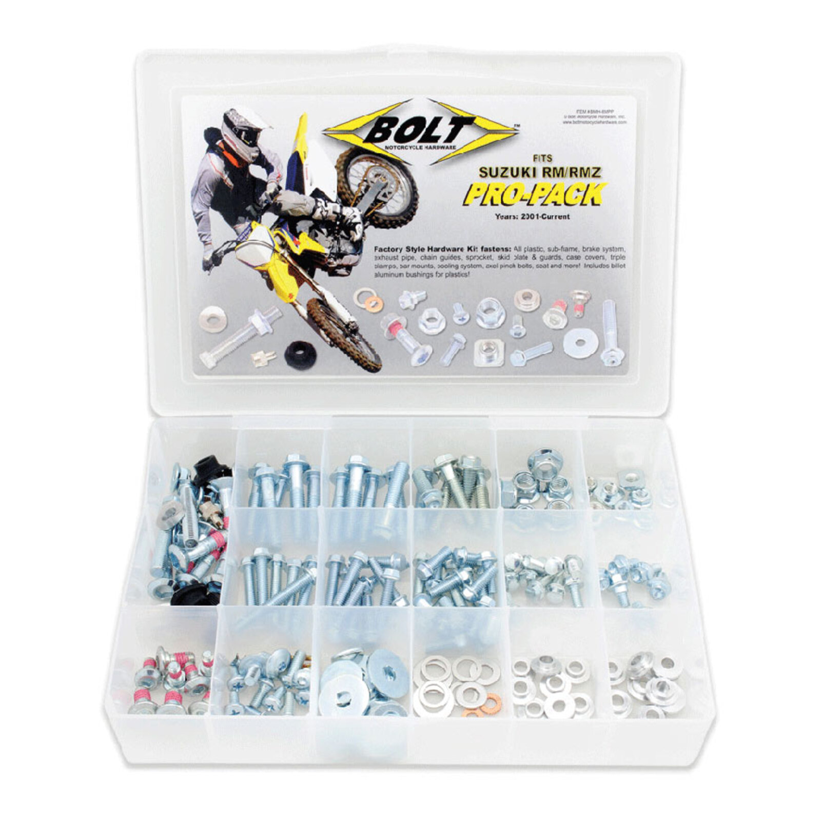 Kit Visserie Pro-Pack BOLT Pour Yamaha YZ 125/250/450F - Remplacement Complèt Pour Motocross