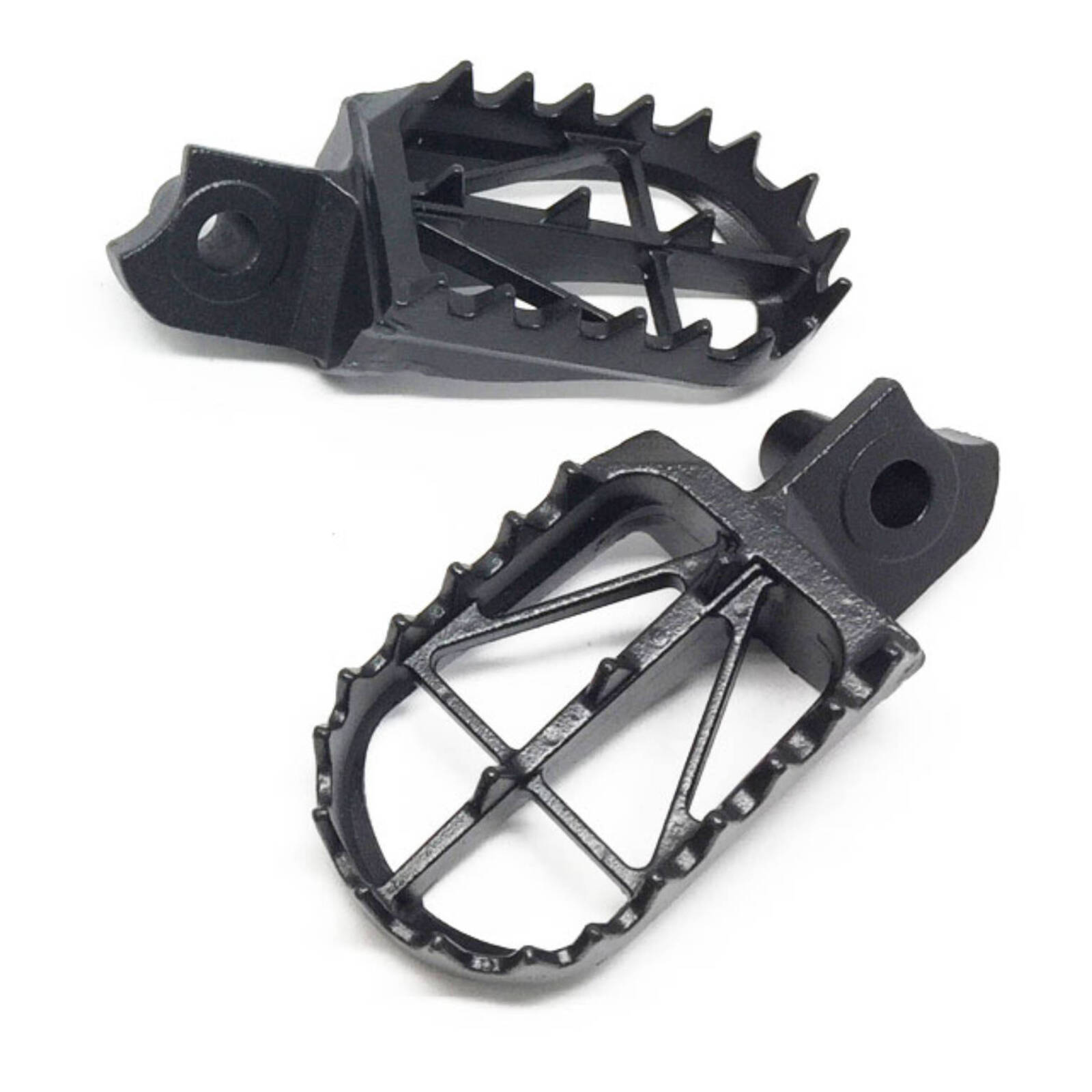 DRC Zeta Wide Foot Peg – Pedane Larghe In Acciaio Nero Per Moto (Coppia, Altezza Standard)