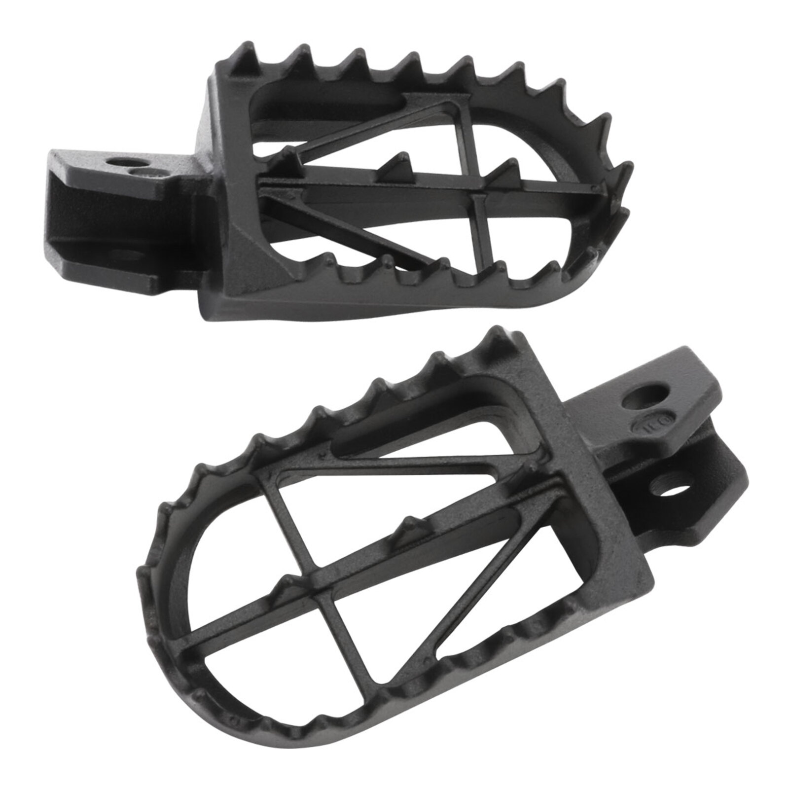 DRC Zeta Wide Foot Peg – Pedane Larghe In Acciaio Nero Per Moto (Coppia, Altezza Standard)