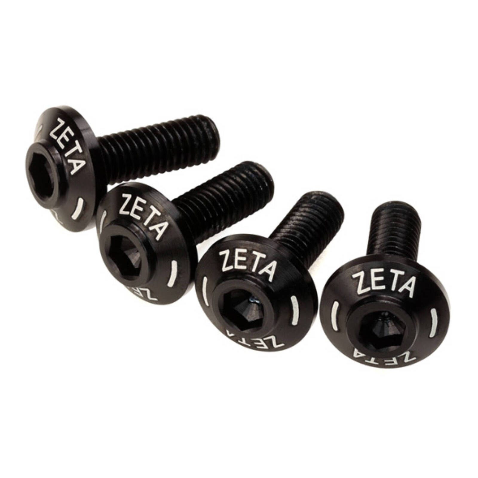 Zeta Screen Bolt Set Black (4pcs) — Bike Torque