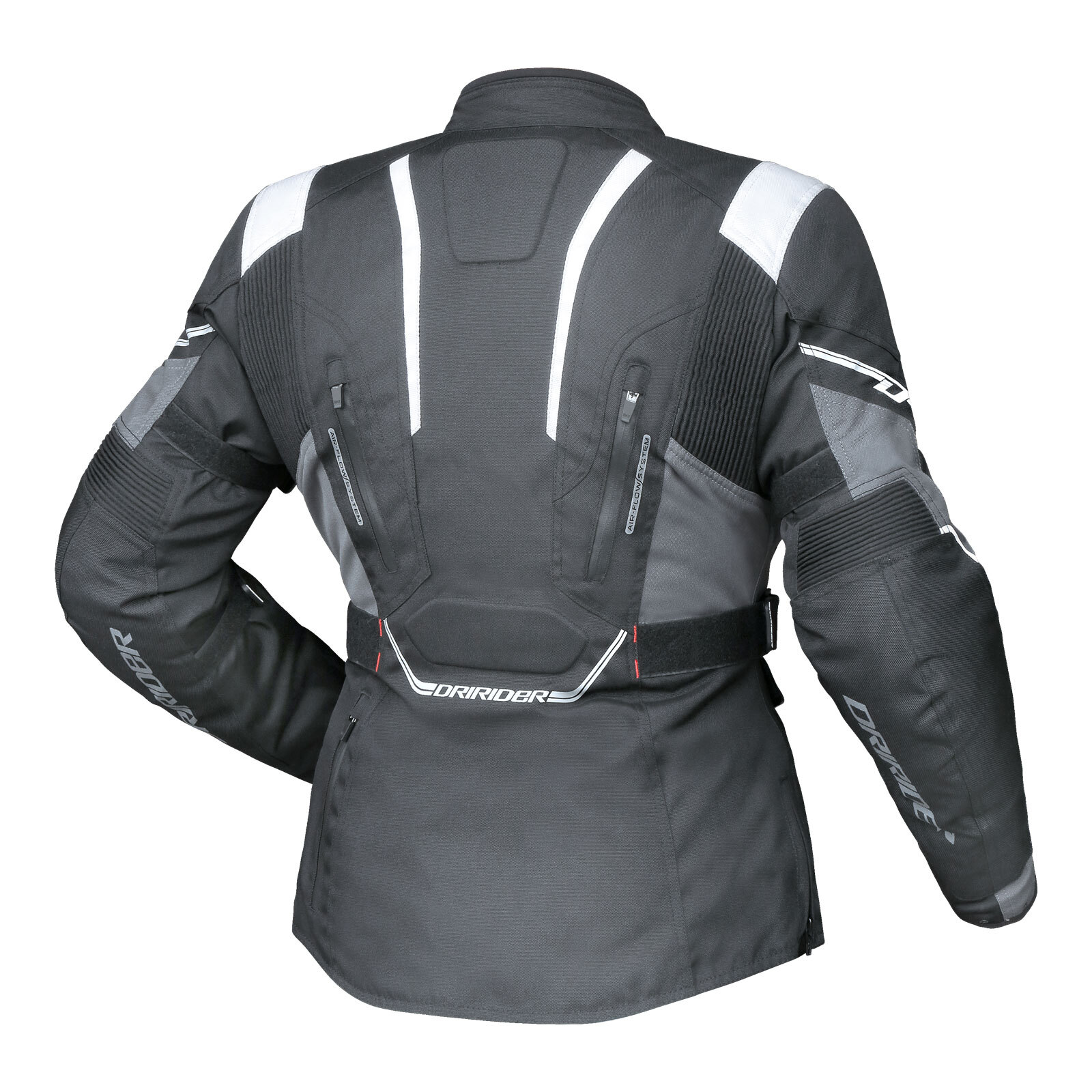 Dririder Ladies Apex 5 Jacket - Black / White / Grey – Cycletreads