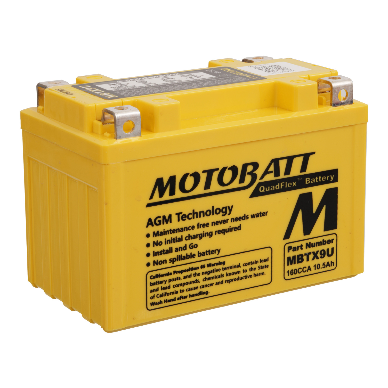 Motobatt Battery Quadflex Agm Mbtx9u — Bike Torque 2013