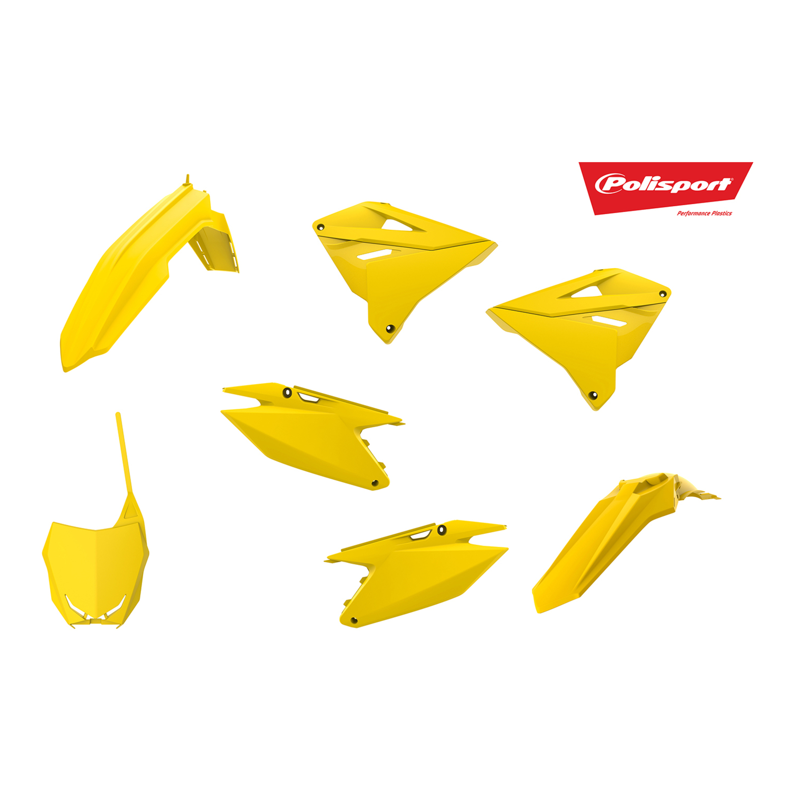Polisport MX Restyling Kit Suzuki RM125/250 '01-'08 - Yellow — Bike Torque