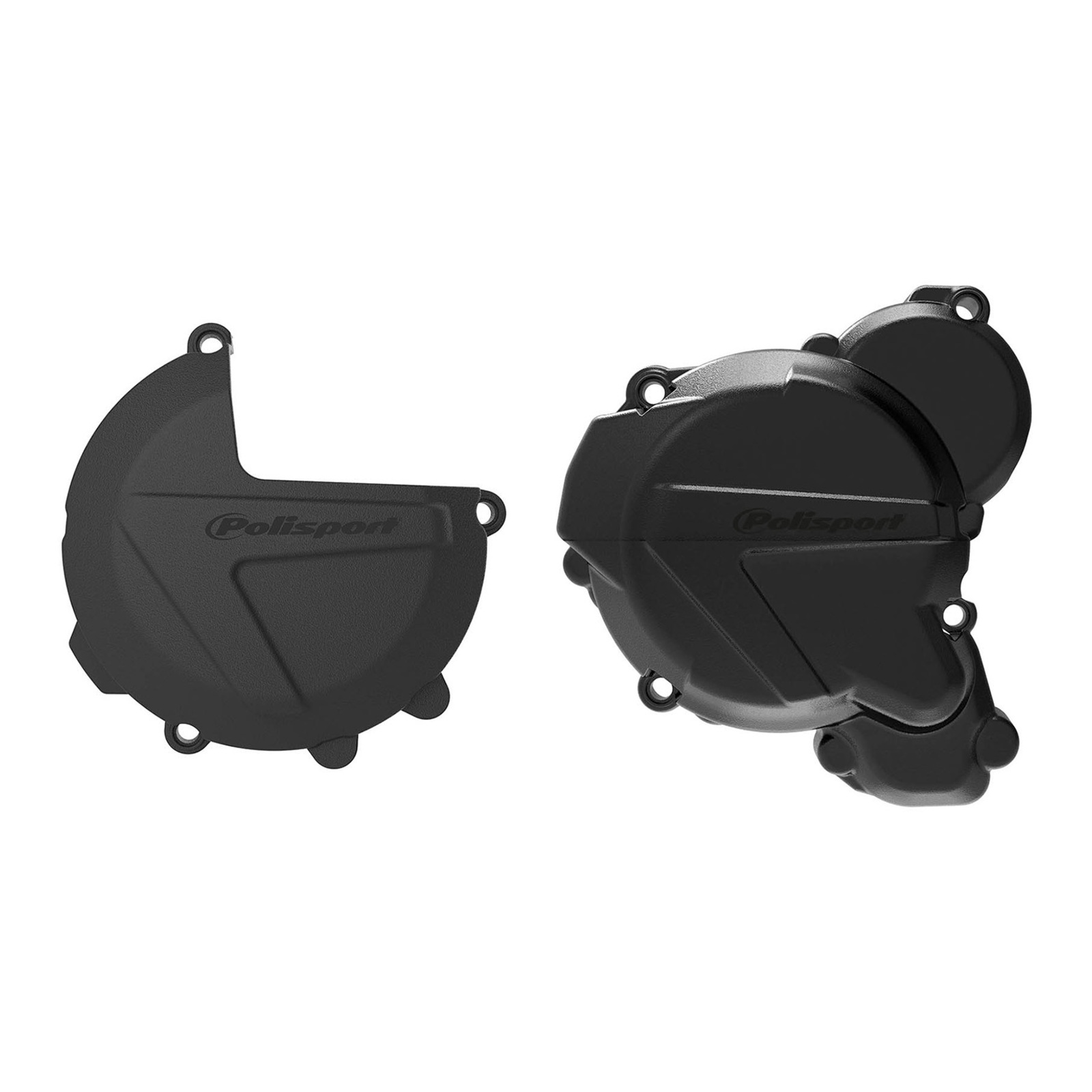 CLUTCH & IGNITION COVER PROTECTOR KIT KTM/HUSQ 1721 BLACK — Bike Torque