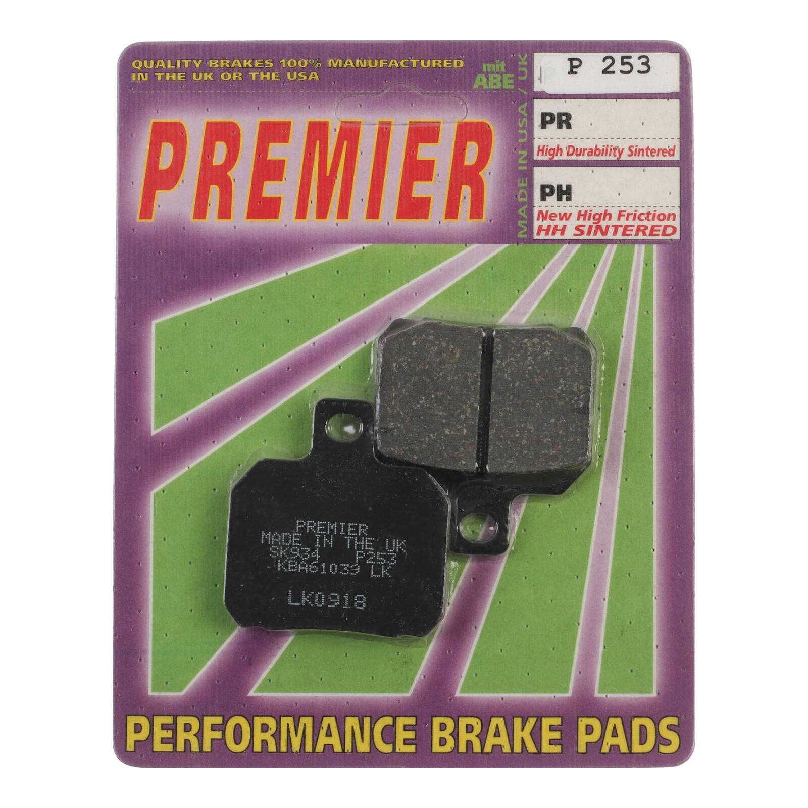 Premier Brake Pads - P-SC Organic Scooter