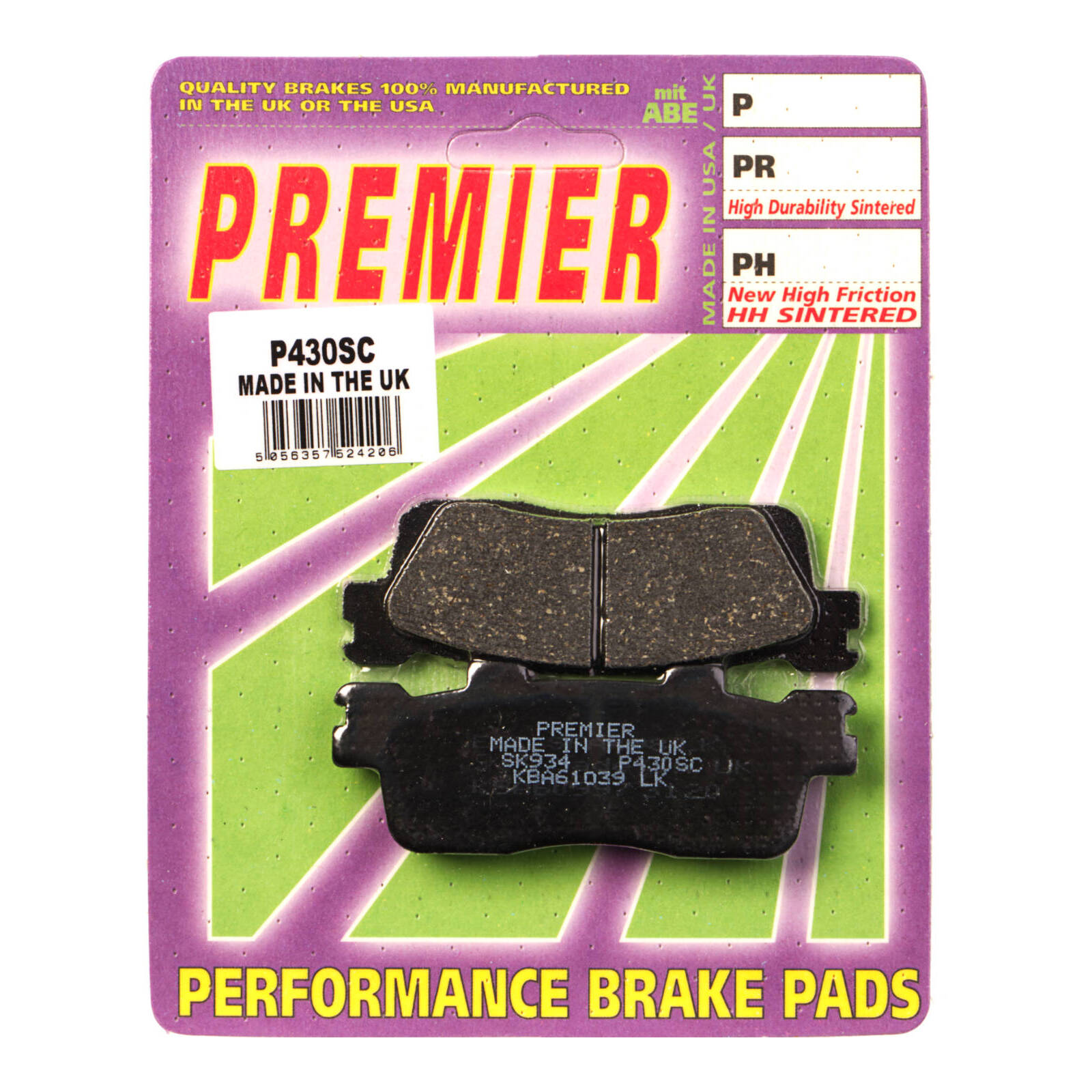 Premier Brake Pads PSC Organic Scooter — Bike Torque