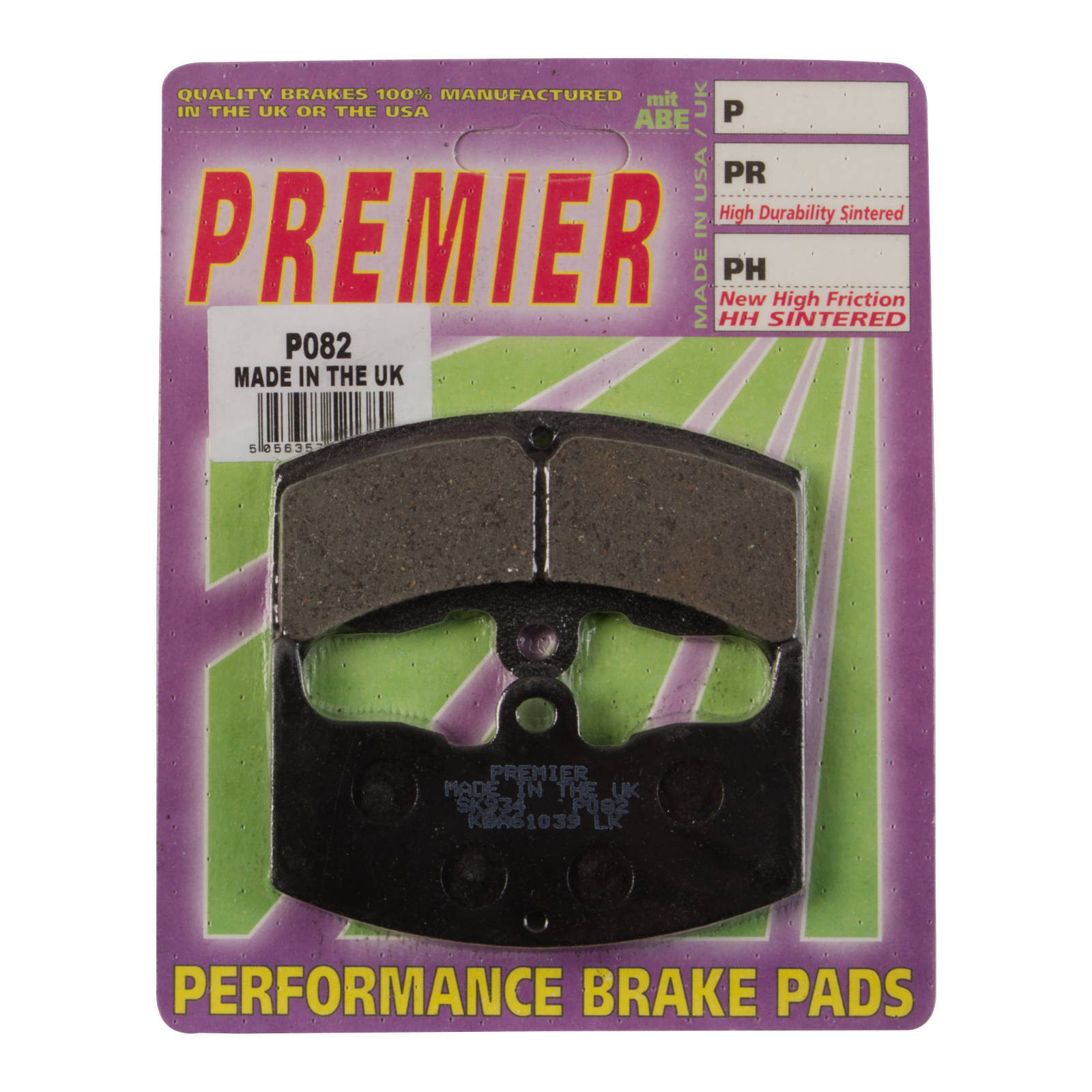 Premier Brake Pads P Organic Standard