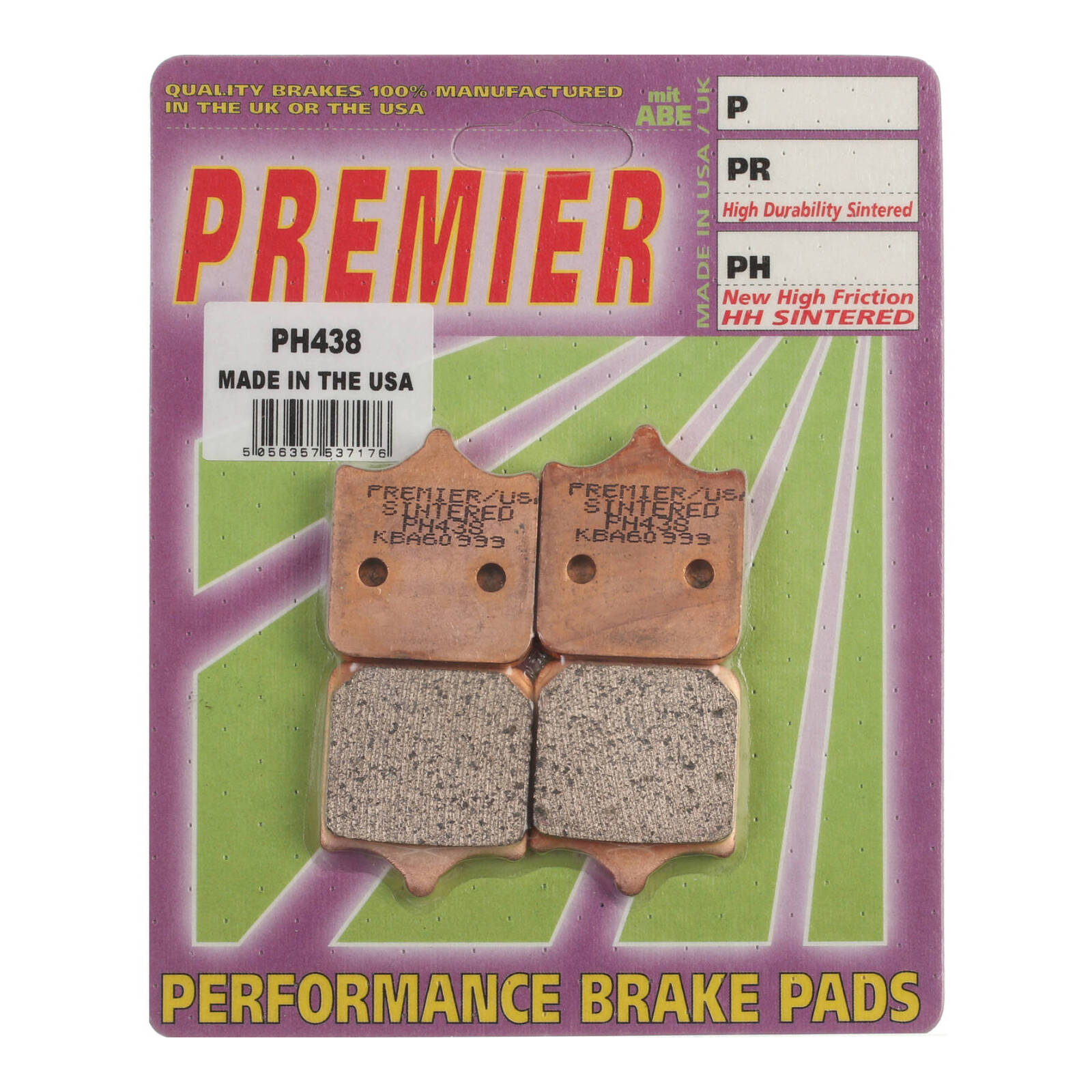 Premier Brake Pads - PH Street Sintered (GF304S3) — Bike Torque