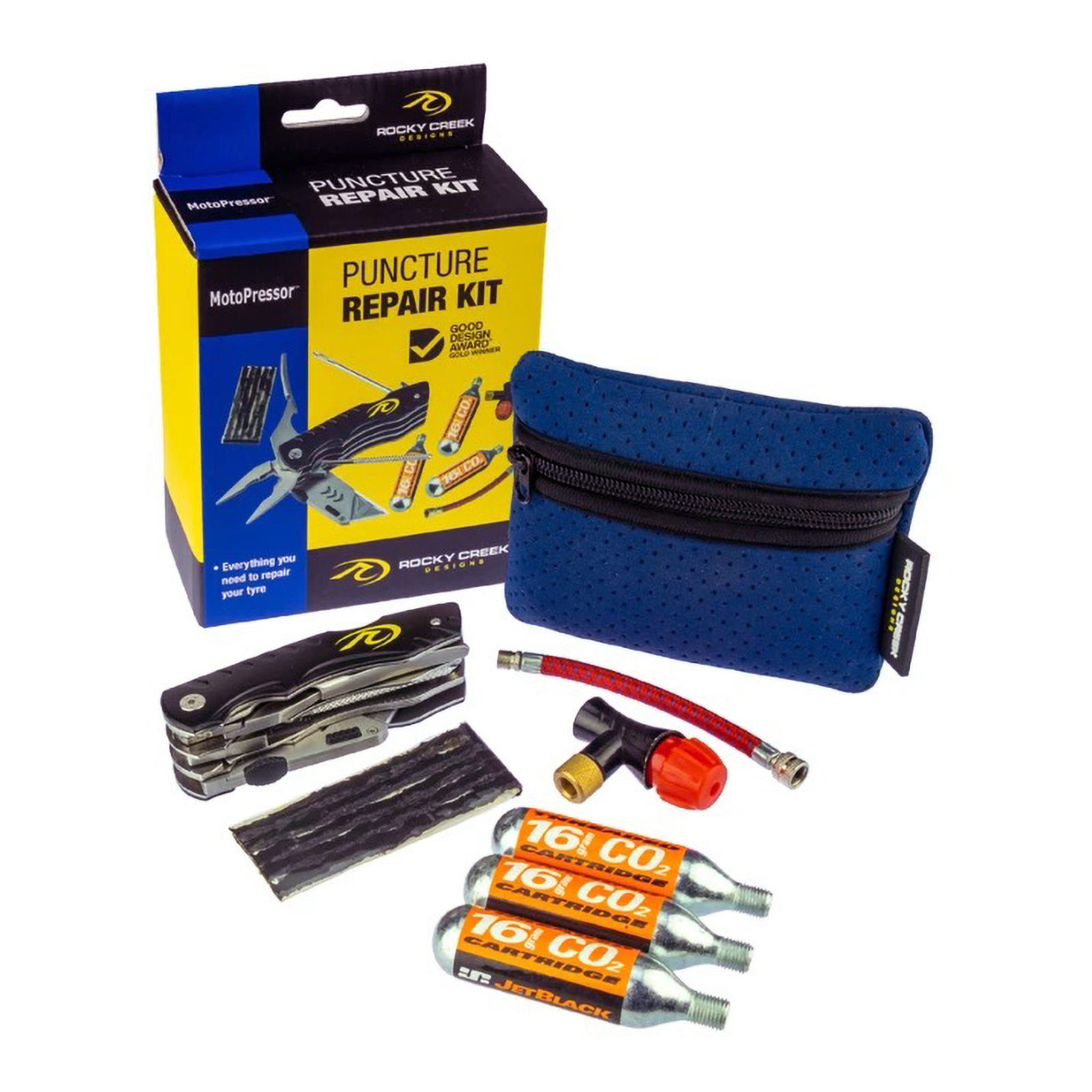ROCKY CREEK MOTOPRESSOR PUNCTURE REPAIR KIT — Bike Torque