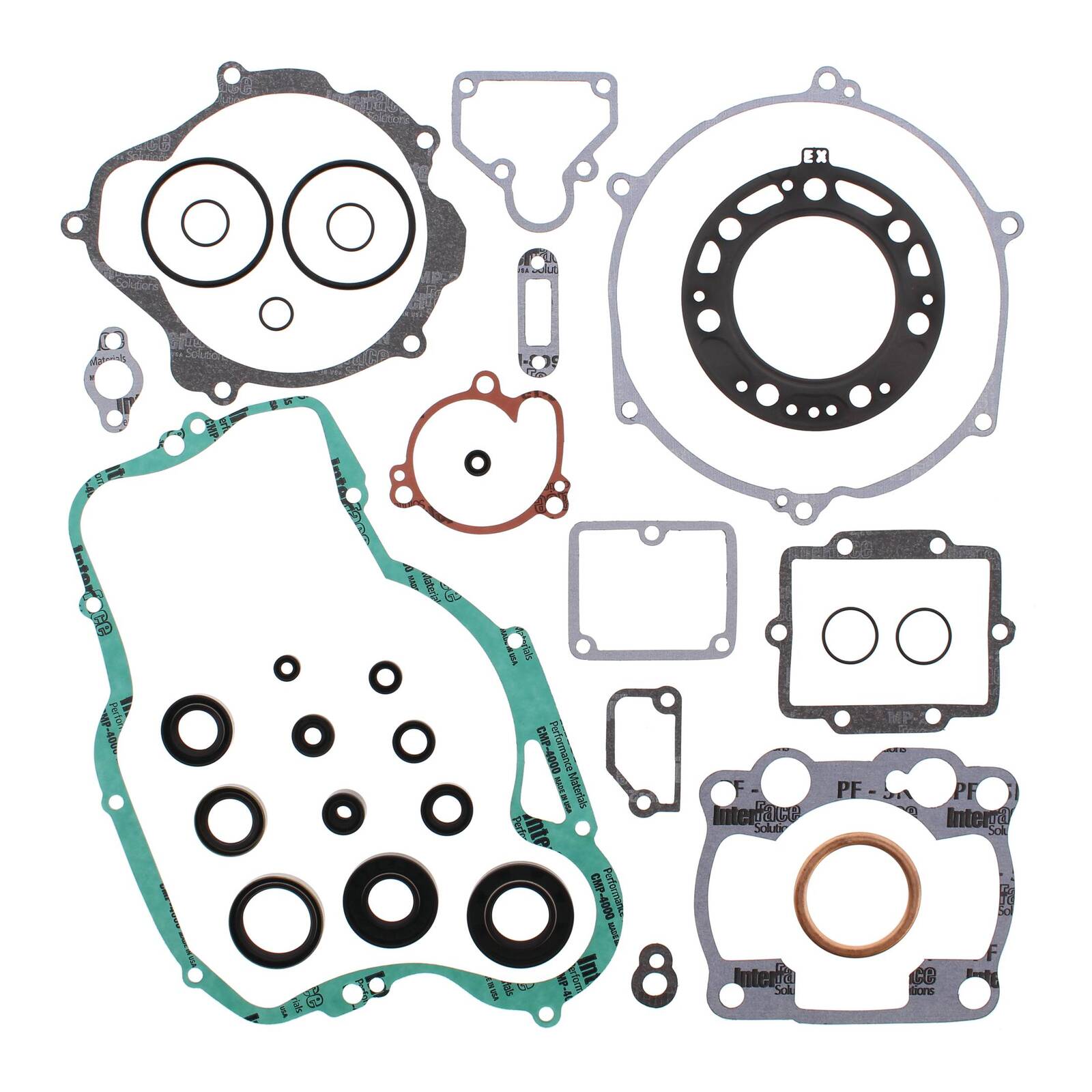 Vertex 811420 Gaskets 85-86 Kawasaki KX125 Complete Gasket Kit w/ Oil Seals main image 0
