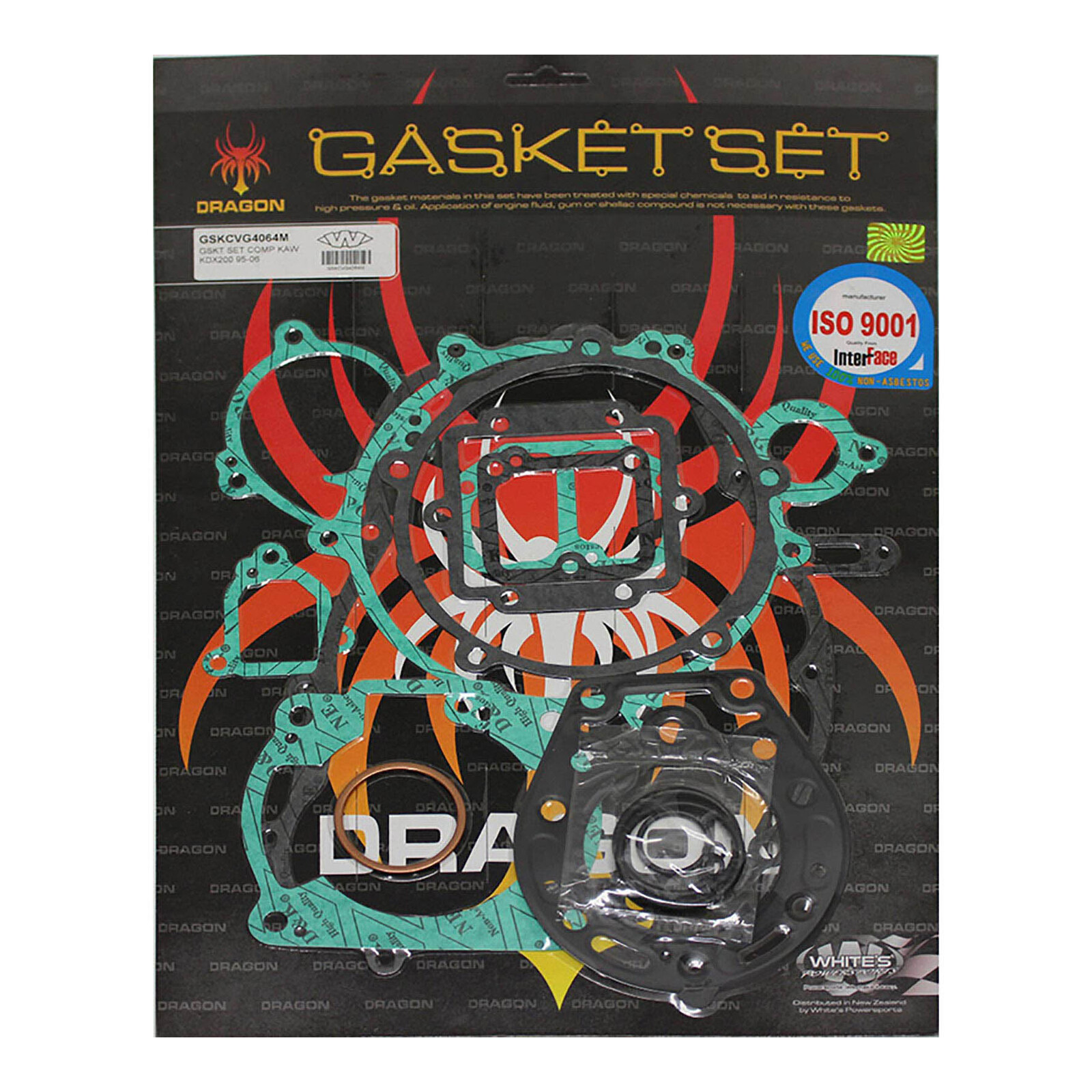 WHITES GASKET SET COMPLETE KAW KDX200 9506 — Bike Torque